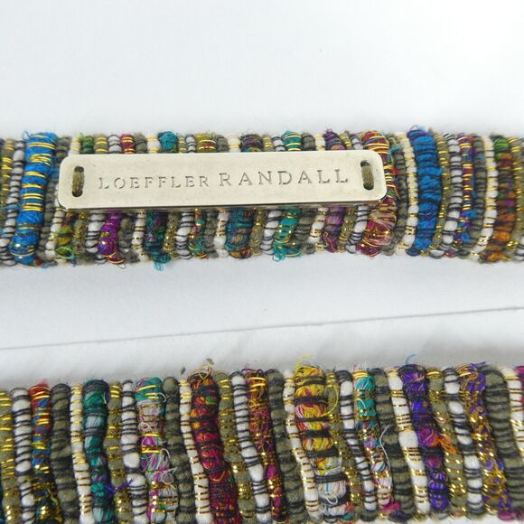 Loeffler Randall Dress 8 Metallic Tweed Silk Ladder Back - Picture 10 of 14